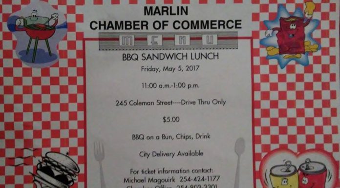 Marlin Chamber of Commerce Fundraiser